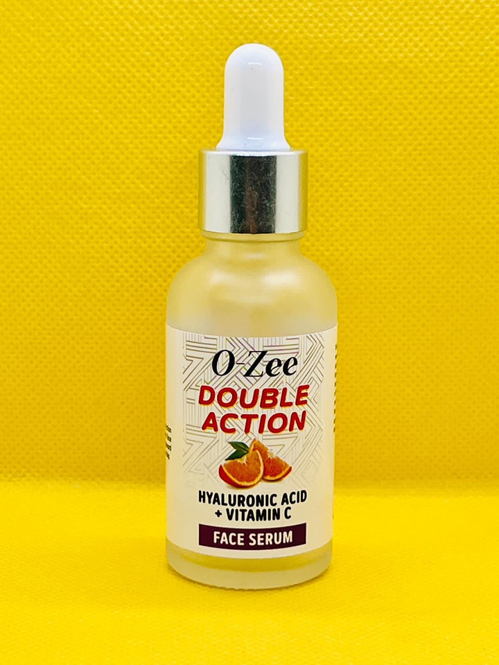 O-Zee Serum on skin showing natural radiant glow
