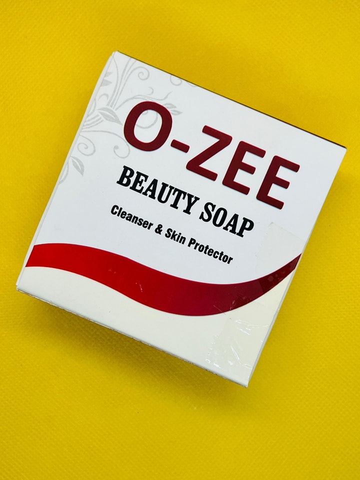 O-Zee Beauty Soap front view in elegant packaging