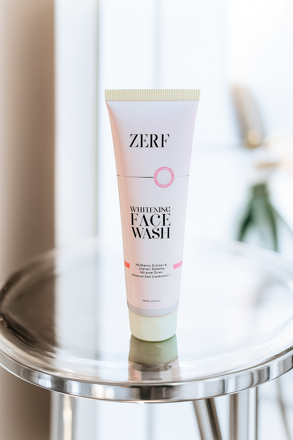 Zerf Whitening Face Wash front view – brightening cleanser for glowing skin